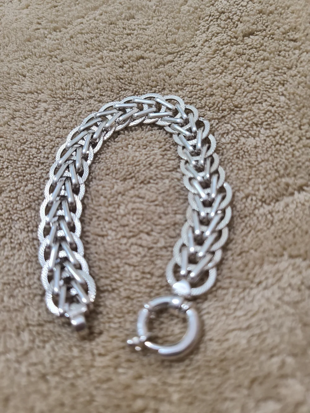 Women's 925 Silver Braided Chain Bracelet